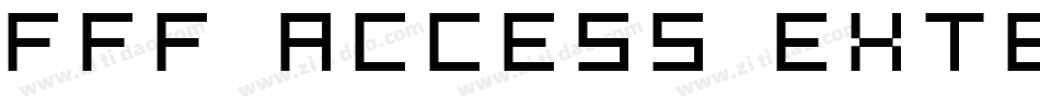 FFF Access Extended字体转换